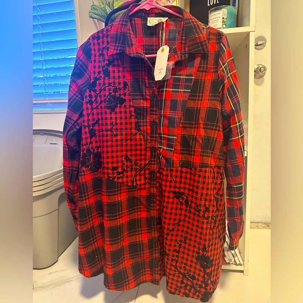 LoveRiche Plaid Button-Down